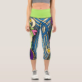 Doodle 1E Farben 1 Leggings (Vorderseite)