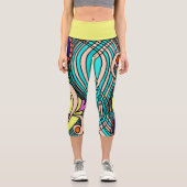 Doodle 1E Farben 3 Leggings (Vorderseite)