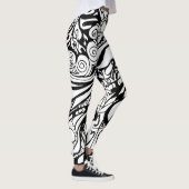 Doodle 9B Black White Leggings (Rechts)