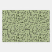 Doodle a Dogs Wrapping Paper Set Geschenkpapier Set (Vorderseite 2)
