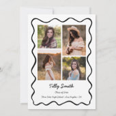 Doodle Abschluss Ankündigung Girl 4 Fotos (Rückseite)