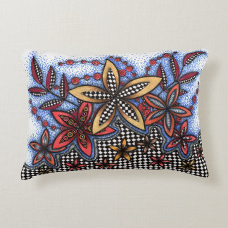 Doodle Abstract Floral Lendenkissen Dekokissen