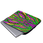 Doodle Abstrakt 34 Laptopschutzhülle (Vorne Knopf)