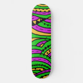 Doodle Abstrakt 34 Skateboard (Vorderseite)