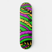 Doodle Abstrakt 34 Skateboard (Vorderseite)