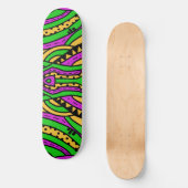 Doodle Abstrakt 34 Skateboard (Vorderseite)