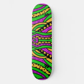 Doodle Abstrakt 34 Skateboard (Vorderseite)