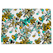 Doodle, abstrakt große geschenktüte (Vorderseite)