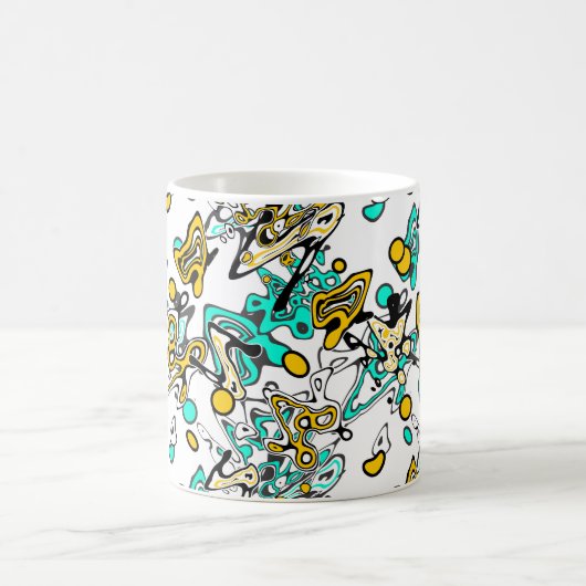 Doodle, abstrakt kaffeetasse (Mittel)