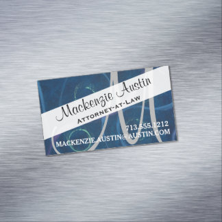 Doodle Abstrakt | Pastel Chalk Scribble Monogram Magnetische Visitenkarte