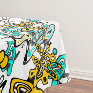 Doodle, abstrakt tischdecke
