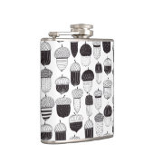 Doodle-Akkorde Herbstmuster Flachmann (Rechts)