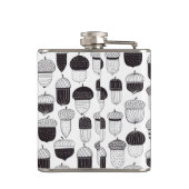 Doodle-Akkorde Herbstmuster Flachmann (Rückseite)