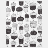 Doodle-Akkorde Herbstmuster Fleecedecke (Vorderseite)