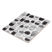 Doodle-Akkorde Herbstmuster Fliese (Seite)