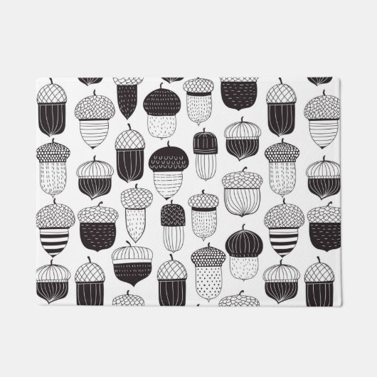 Doodle-Akkorde Herbstmuster Fußmatte (Vorderseite)