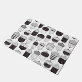 Doodle-Akkorde Herbstmuster Fußmatte (Schrägansicht)