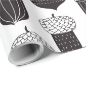 Doodle-Akkorde Herbstmuster Geschenkpapier (Rolleneckpunkt)