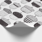 Doodle-Akkorde Herbstmuster Geschenkpapier (Ecke)