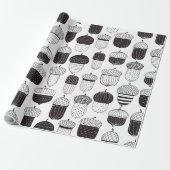 Doodle-Akkorde Herbstmuster Geschenkpapier (Ungerollt)