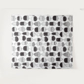 Doodle-Akkorde Herbstmuster Wandteppich (Vorderseite (Horizontal))