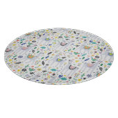 Doodle-Alpaca-Muster Schneidebrett (Ecke)