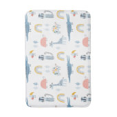 Doodle Animal Fun Muster Badematte (Vorderseite Vertikal)