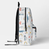Doodle Animal Fun Muster Bedruckter Rucksack (Links)