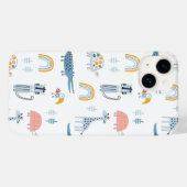 Doodle Animal Fun Muster Case-Mate iPhone Hülle (Rückseite (Horizontal))