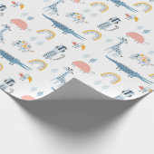 Doodle Animal Fun Muster Geschenkpapier (Ecke)