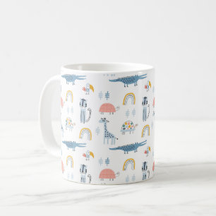 Doodle Animal Fun Muster Kaffeetasse