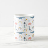 Doodle Animal Fun Muster Kaffeetasse (Mittel)