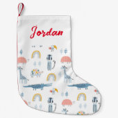 Doodle Animal Fun Muster Kleiner Weihnachtsstrumpf (Vorderseite)