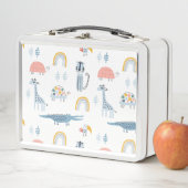 Doodle Animal Fun Muster Metall Brotdose (Beispiel)