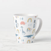 Doodle Animal Fun Muster Milchtasse (Rechte Ecke)