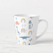 Doodle Animal Fun Muster Milchtasse (Rechts)