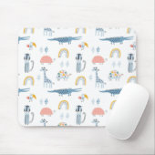 Doodle Animal Fun Muster Mousepad (Mit Mouse)