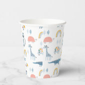 Doodle Animal Fun Muster Pappbecher (Rechts)