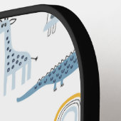 Doodle Animal Fun Muster Pickleball Schläger (Linke Seite)