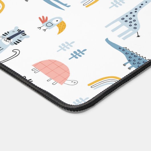 Doodle Animal Fun Muster Schreibtischunterlage (Ecke)