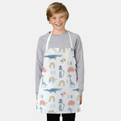 Doodle Animal Fun Muster Schürze (Getragen)
