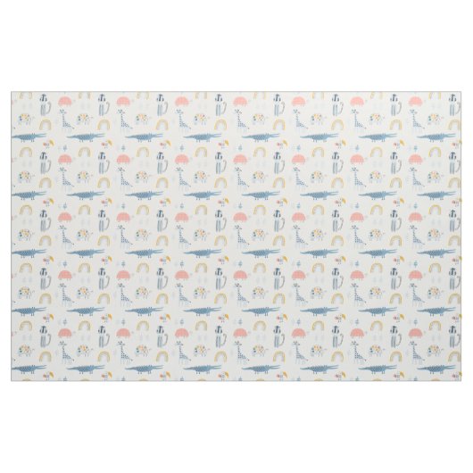 Doodle Animal Fun Muster Stoff (Fat Quarter (45,7 x 55,9 cm))