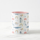 Doodle Animal Fun Muster Tasse (Zentrum)