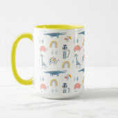 Doodle Animal Fun Muster Tasse (Links)