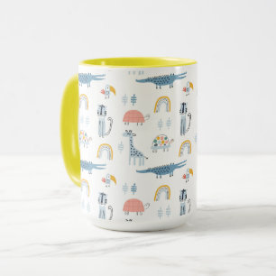Doodle Animal Fun Muster Tasse