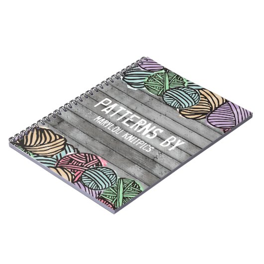 Doodle-Aquarellgarn Strickfaser Notizblock (Linke Seite)