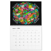 Doodle Art and Quotes Calendar Kalender (Mär 2026)