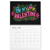 Doodle Art and Quotes Calendar Kalender (Feb 2026)