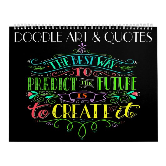 Doodle Art and Quotes Calendar Kalender (Titelbild)