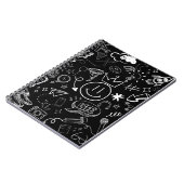 Doodle Art Black & White Notizblock (Linke Seite)